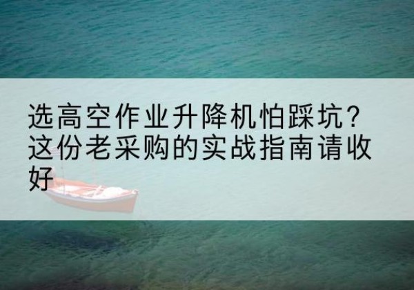 沭阳高空作业升降机厂家推荐-选高空作业升降机怕踩坑？这份老采购的实战指南请收好